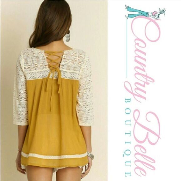 Easy to love lace tops-avocado - Picture 4 of 4